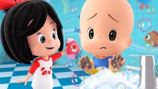 Wash Your Hands  Cleo amp Cuquin Fun Nursery Rhymes [upl. by Jemina276]