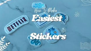 Easiest Paper Sticker DIY 🎥✂️ Mastering the Art of Sticker Making at home  StepbyStep Tutorial 📢✨ [upl. by Germana]