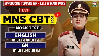 MNS CBT Exam 2024  25 I ENGLISH quotMock Test👉5quot amp GK quotMock Test👉9quot LIVE🔥Class for MNS Students [upl. by Nuawtna]