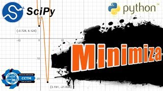 Minimizar funciones de una variable  Encontrar los mínimos Optimización  Scipy  Python [upl. by Okimuk]