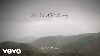 Taylor Swift  Youre Not Sorry Taylors Version Lyric Video [upl. by Rafael]