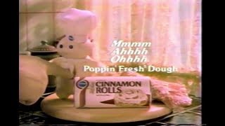 1983 Pillsbury Cinnamon Rolls TV Commercial Poppin Fresh Dough [upl. by Gassman]