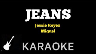 Jessie Reyez  JEANS  Karaoke Guitar Instrumental ft Miguel [upl. by Horn]