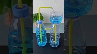 DIY Water Fountain Without Electricity At Home From Discarded Plastic Bottles  DEMO  shorts [upl. by Blinny]