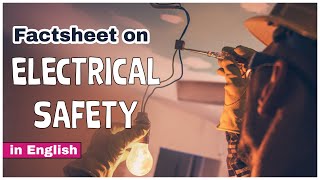 Electrical Safety Factsheet Video in English  Causes of Electrical Accidents safetyfirst [upl. by Barayon816]