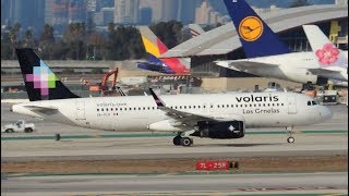 Volaris Airbus A320233 XAVLQ takeoff from LAX [upl. by Michaud]