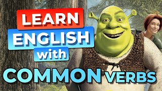 VERBOS COMUNES en Inglés en Shrek Nivel 1  Aprende Inglés con Shrek [upl. by Ettelloc]