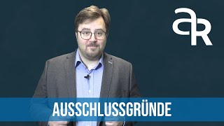 Ausschlussgründe  Vergaberechtslexikon [upl. by Fredella]