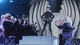 Rylan Clark sings Groove Is In The HeartGangnam Style medley  Live Week 2  The X Factor UK 2012 [upl. by Yme360]