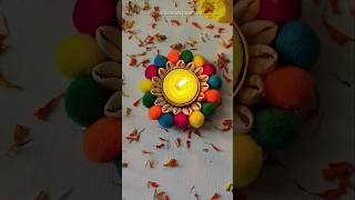 Tealight Candle holder I Diwali decoration ideas 💡shorts diwalispecial handmade [upl. by Aramaj]