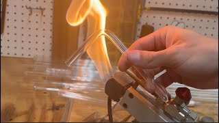 How to Bend Glass Tubing  Scientific Glass Blowing Techniques Episode 6 [upl. by Hime]