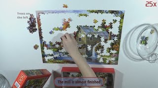 Tips to solve Castorland  Old Sutters Mill 500 pieces jigsaw puzzle [upl. by Hefter]