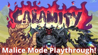 A New Level of Challenge Terraria Calamity Mod True Malice Mode Playthrough 1 [upl. by Inahet377]