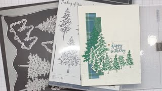 Stampin’ Up In The Pines Birthday Card Video Tutorial [upl. by Miksen953]