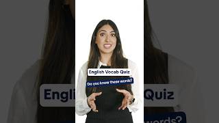 English Vocabulary Quiz Choose the Correct Answer [upl. by Siari]