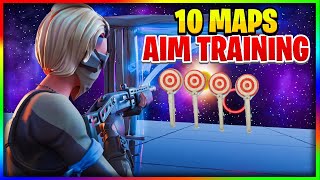 🥵best 10 AIM TRAINING maps in Fortnite Chapter 4  AIM TRAINING Fortnite Code🥶 [upl. by Irrep]