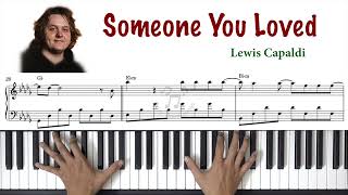 Someone You Loved  Lewis Capaldi  Piano Tutorial [upl. by Aillicirp]