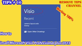 How to Install Microsoft Visio Professional 2013 [upl. by Gaile]