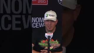 2x winner Kyle Busch interview from Sonoma California nascar shorts [upl. by Edijabab681]