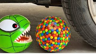 stupendously super cool crushing oddly satisfying smashes done by car wheels ASMR video 1 [upl. by Lladnarc497]