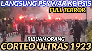 CORTEO FULL PSYWAR ULTRAS 1923 JELANG DERBY JATENG PERSIS vs PSIS [upl. by Richardo]