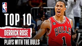 Derrick Roses Top 10 Plays With The Bulls [upl. by Temp]