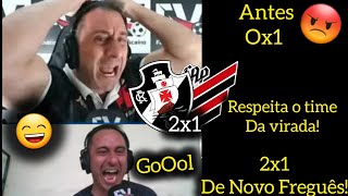 REAÇÕES dos VASCAINOS na VITÓRIA  VASCO 2X1 ATHLETICO PR  REACT [upl. by Stead]