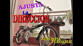 1 Ajustar la direccion de Bicicleta Plegable Aurorita [upl. by Izy557]