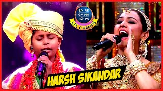 Harsh Sikandar Latest Performance SRGMP Lil Champs  Sa Re Ga Ma Pa Lil Champs 2022  Harsh Sikandar [upl. by Valdemar]