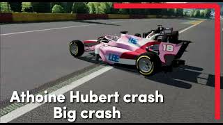 F2 Athoine Hubert crash [upl. by Donaldson]