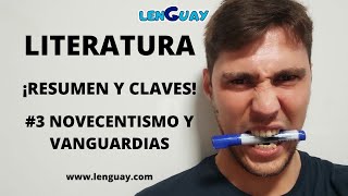 Novecentismo y Vanguardias Literatura Selectividad lengua Bachillerato y ESO 4 EVAU PEVAU [upl. by Veronike]