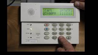 Safewatch 3000 Ademco Vista how to program Auto Arming [upl. by Eisteb]