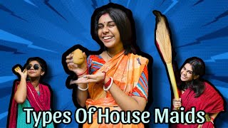 Types of house maids😗 funny newvideo bengalicomedy viralvideo housemaids cameomcomedy [upl. by Canfield]