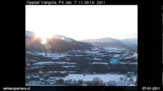 Oppdal Oppdal  Vangslia webcam time lapse 20102011 [upl. by Rehoptsirhc238]