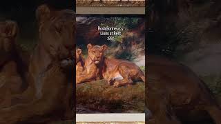 Rosa Bonheur 1822  1899 Lions at Rest rosabonheur wildlife lions lioness art [upl. by Niltiac]