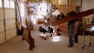 Extending Bedrails of an Antique Sleigh Bed  Thomas Johnson Antique Furniture Restoration [upl. by Rubetta]