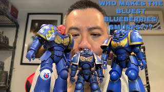 Comparison between JoyToy vs McFarlane vs Bandai Ultramarines Warhammer 40K Action Figures [upl. by Yzmar]