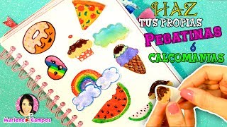 Haz tus propias Pegatinas Calcomanias Stickers REGRESO A CLASES por DIY con Marlene Campos [upl. by Thgiwed]