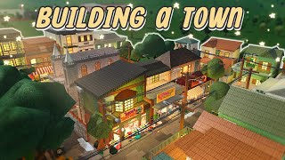 Building a TOWN in BLOXBURG [upl. by Okime]