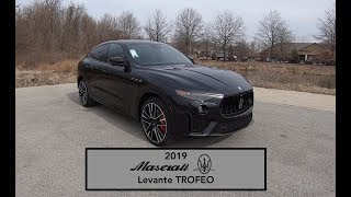 2019 Maserati Levante Trofeo Launch EditionWalk Around VideoIn Depth Review [upl. by Kcirddec]