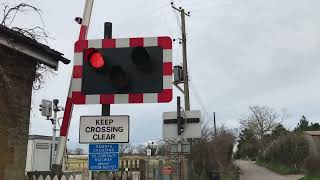 Dawdys Level Crossing Suffolk 13022024 [upl. by Swithin]