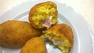 Arancine al burro  La ricetta originale rosticceria siciliana [upl. by Annael]