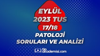 TUS PATOLOJİ 2023 EYLÜL SORULARI VE REFERANSLARI  DR EYYÜP ÜÇTEPE [upl. by Artur433]