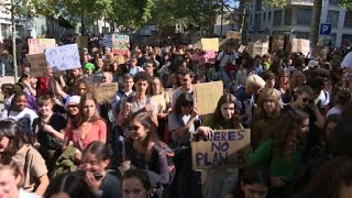 Students hit Paris streets in vast global climate strike  AFP [upl. by Salvador]