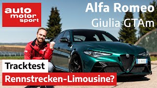 Alfa Romeo Giulia GTAm 2021 Totgesagte leben länger – FahrberichtReview  auto motor und sport [upl. by Peonir]