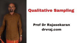 Qualitative Sampling Techniques profdrrajasekaran [upl. by Leikeze]