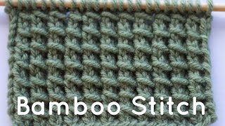 How to Knit the Bamboo Stitch [upl. by Ahsimet]