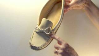 Mens Leather Moosehide Moccasins native Canadian made deer colour [upl. by Soisinoid]