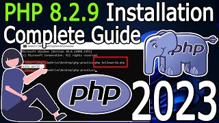 How to Install XAMPP 820 Server on Windows 1011 2023 Update Run PHP Program  Complete guide [upl. by Grayce]