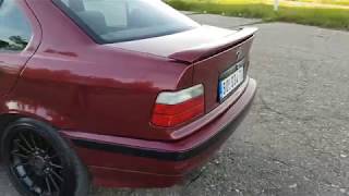 Bmw E36 320i straight pipe sound [upl. by Llehsor]